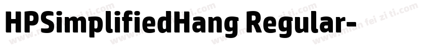 HPSimplifiedHang Regular字体转换